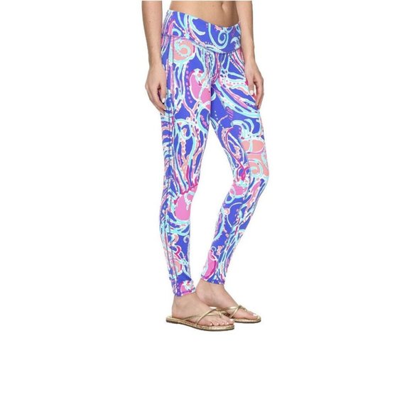Lilly Pulitzer Jellies Be Jammin WEEKENDER LEGGINGS Pants Luxletic XS WORN ONCE - Picture 3 of 10